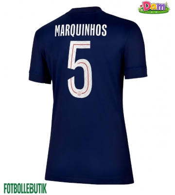 Paris Saint-Germain Marquinhos #5 Hemmatröja Kvinnor 2025-26 Kortärmad